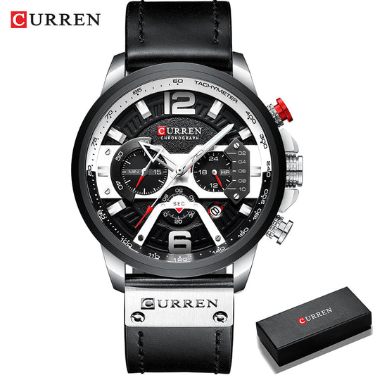 Curren Herrenuhr mit Chronograph mit Box
