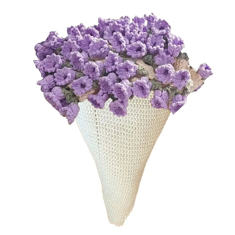 Gehäkelte Rosenstraußdecke