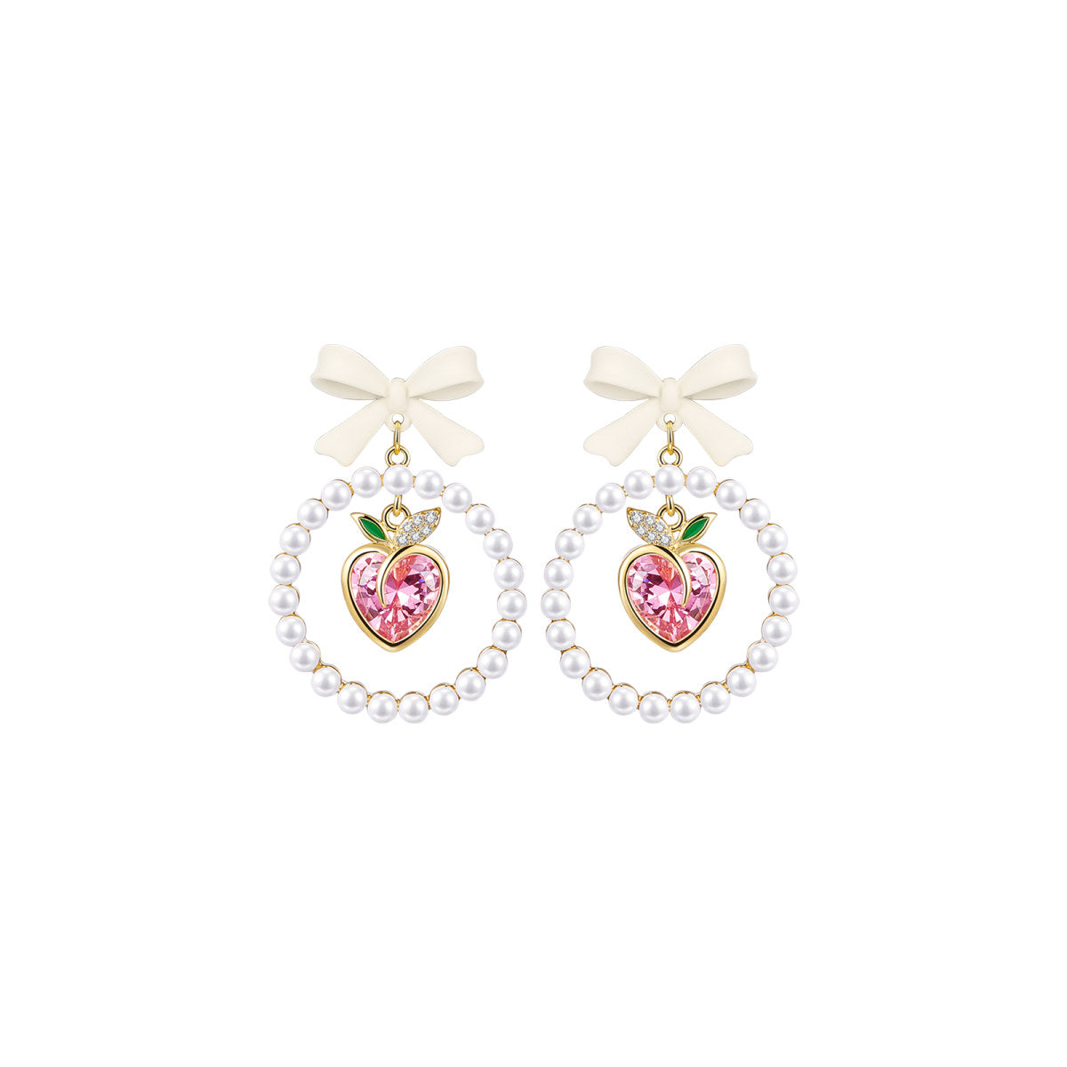 Gifted Candy Peach Pink Earrings-0