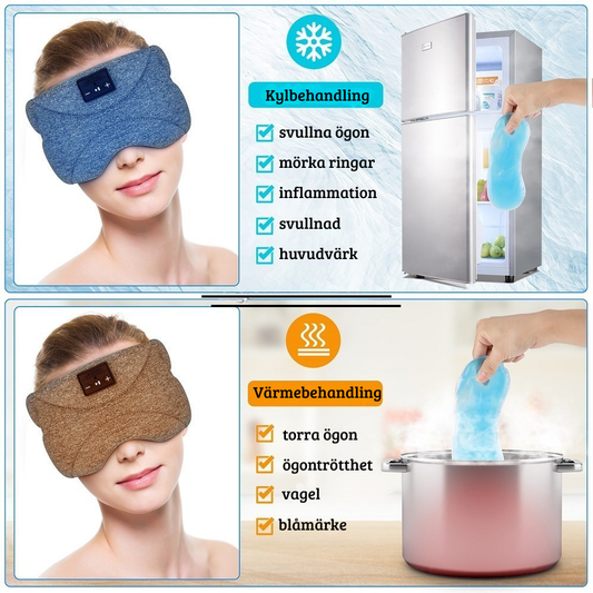 Bluetooth Sovmask – Sovmask med Inbyggda Högtalare