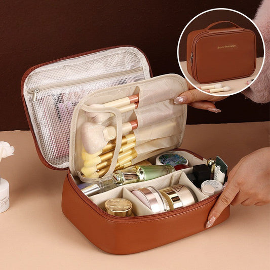 Necessär med Flera Fack & Stor Kapacitet – Vattentålig & Elegant