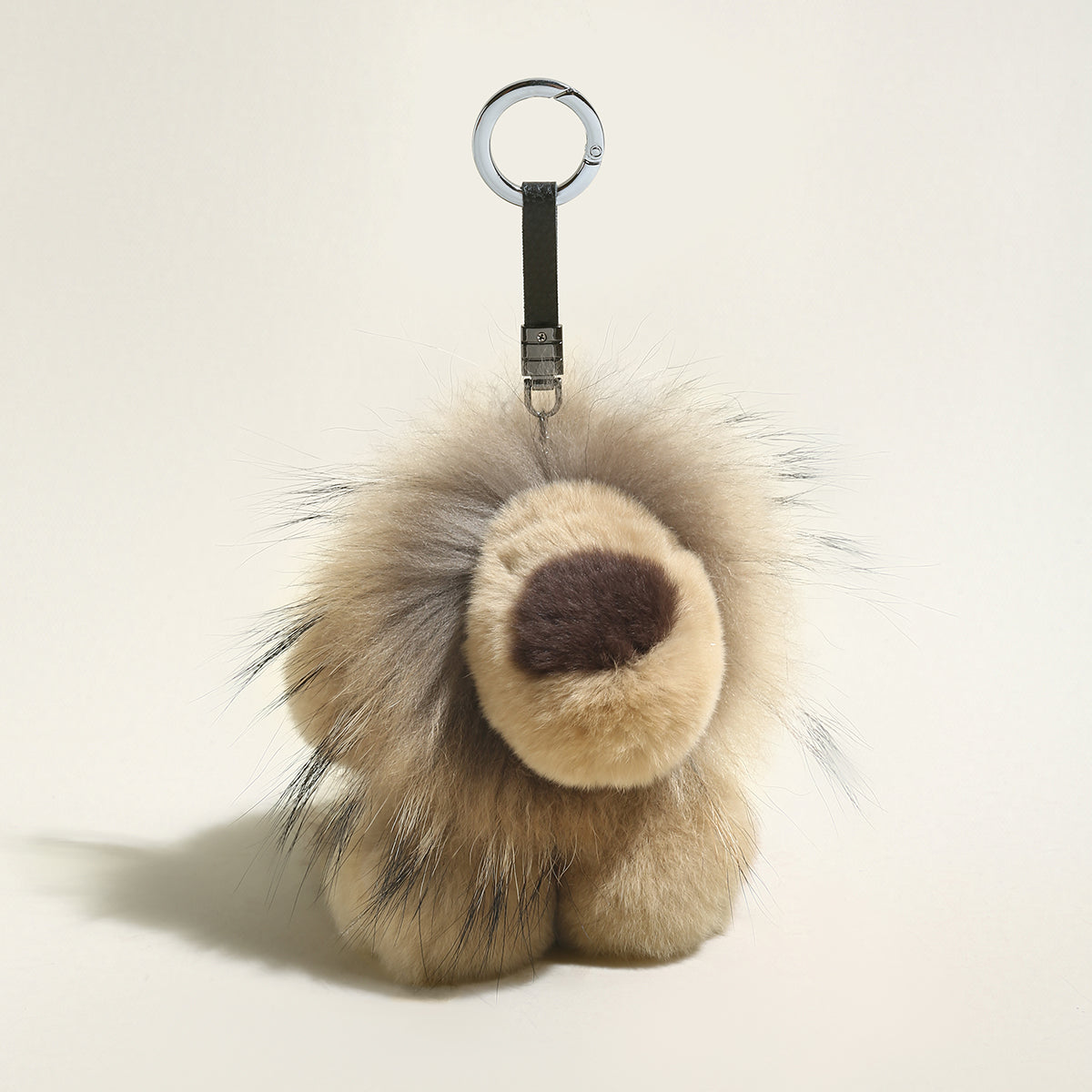 Fluffy Lion Plushie Bag Charm-1