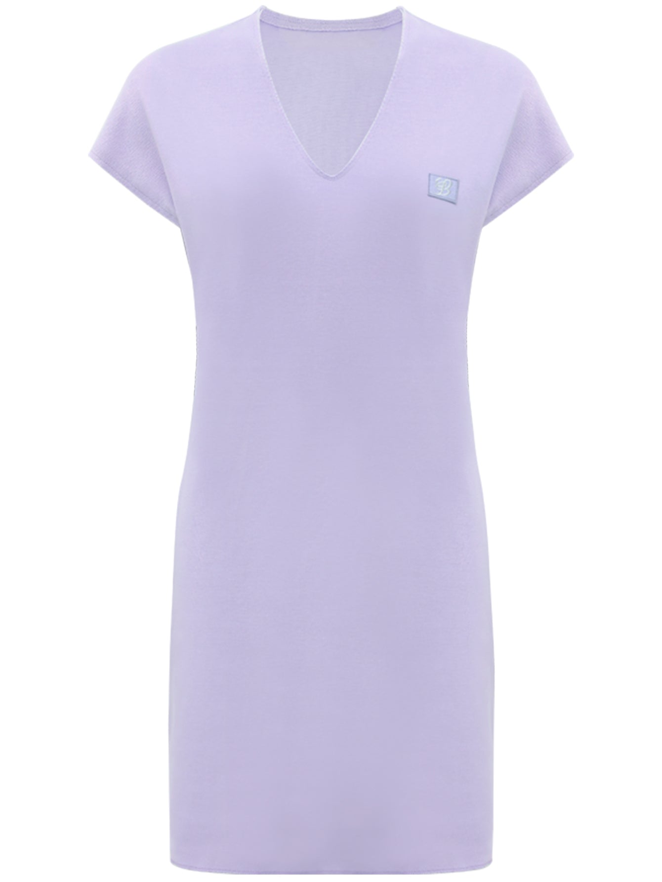 Relaxed Short Sleeved Lavender Dress-3