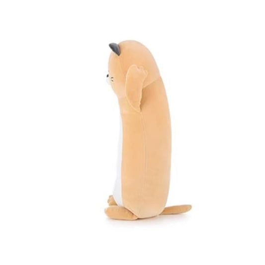 Sleepy Cat Long Cushion Orange Stuffed Plush Toy-1