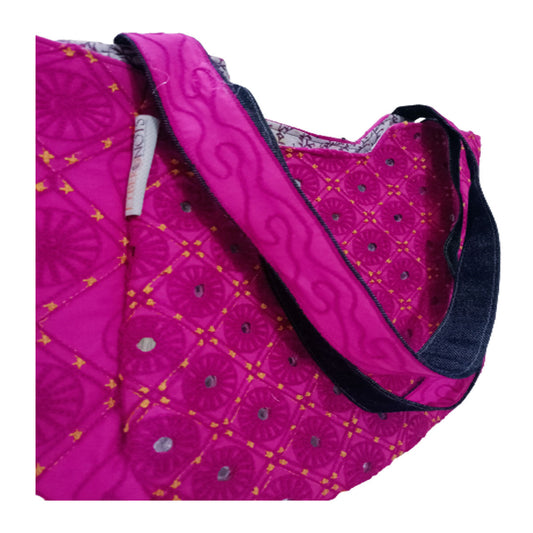 Handmade Antique Jazzberry Jam Tote Bag-1