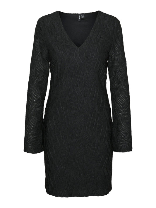 VIVA LS V-NECK DRESS