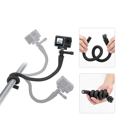 Telesin Flexible Mount - Flexibelt Svanhalsfäste 1/4" till GoPro