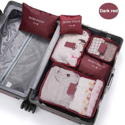 6 Pcs Travel Clothes Storage Bags
