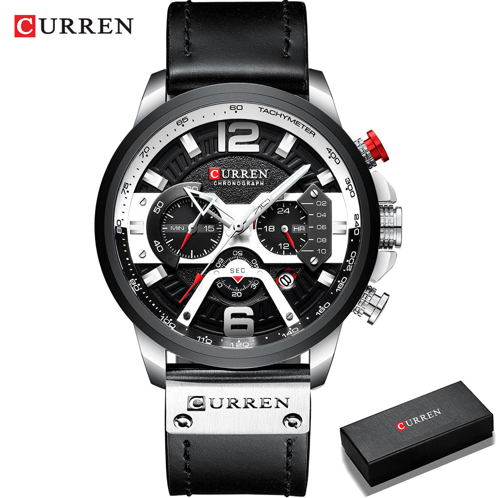 Curren Herrenuhr mit Chronograph mit Box