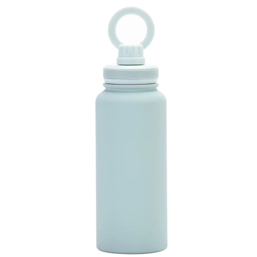 Isolierte Wasserflasche mit Telefonhalterung