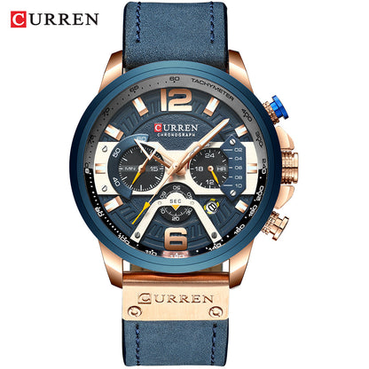 Curren Herrenuhr mit Chronograph mit Box