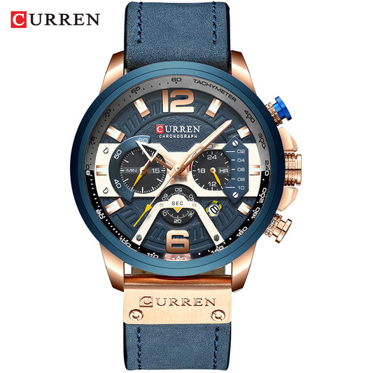 Curren Herrenuhr mit Chronograph mit Box