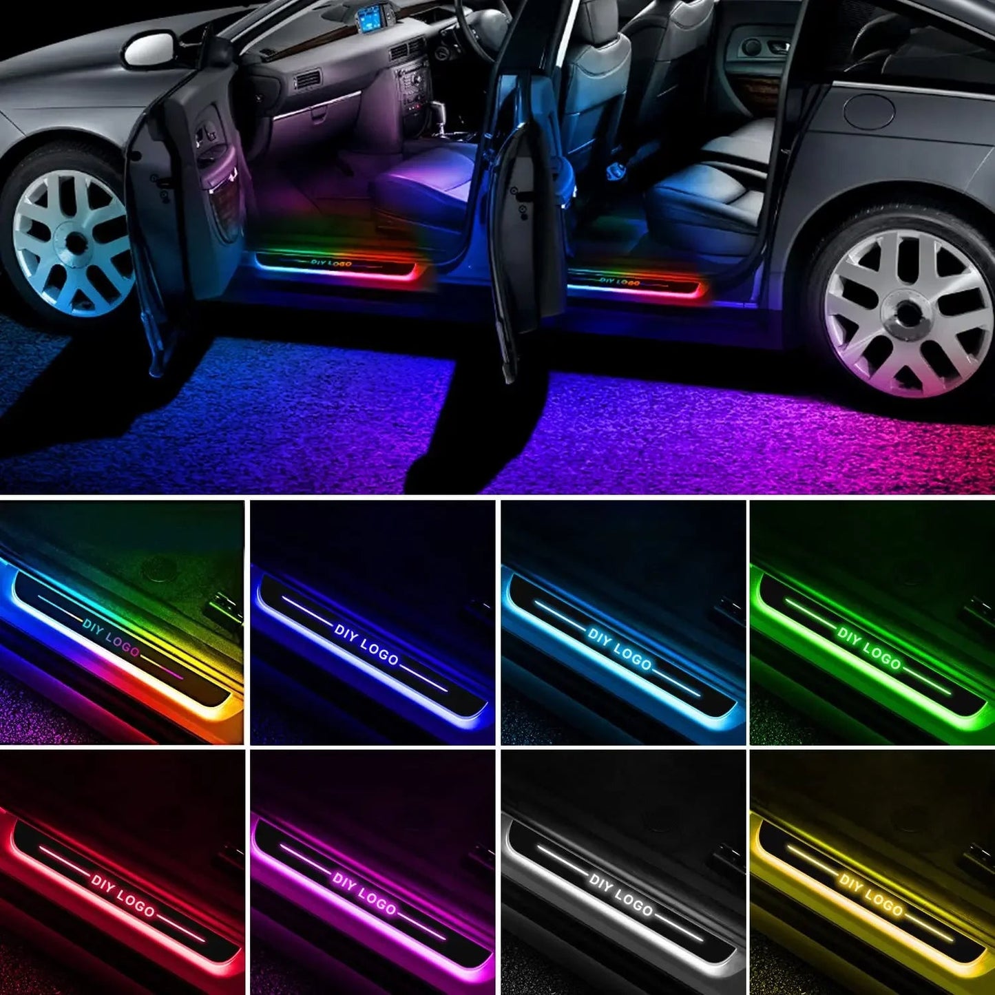 LED Autotürleuchte Personalisiert