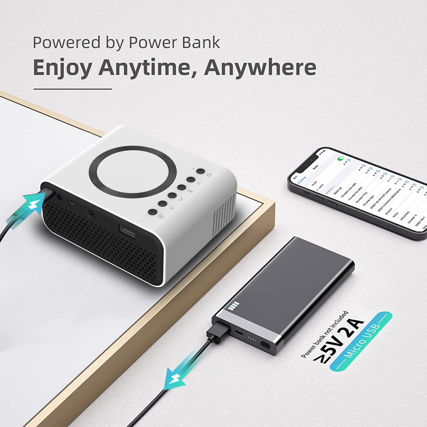 Mini-LED-Kabellosprojektor