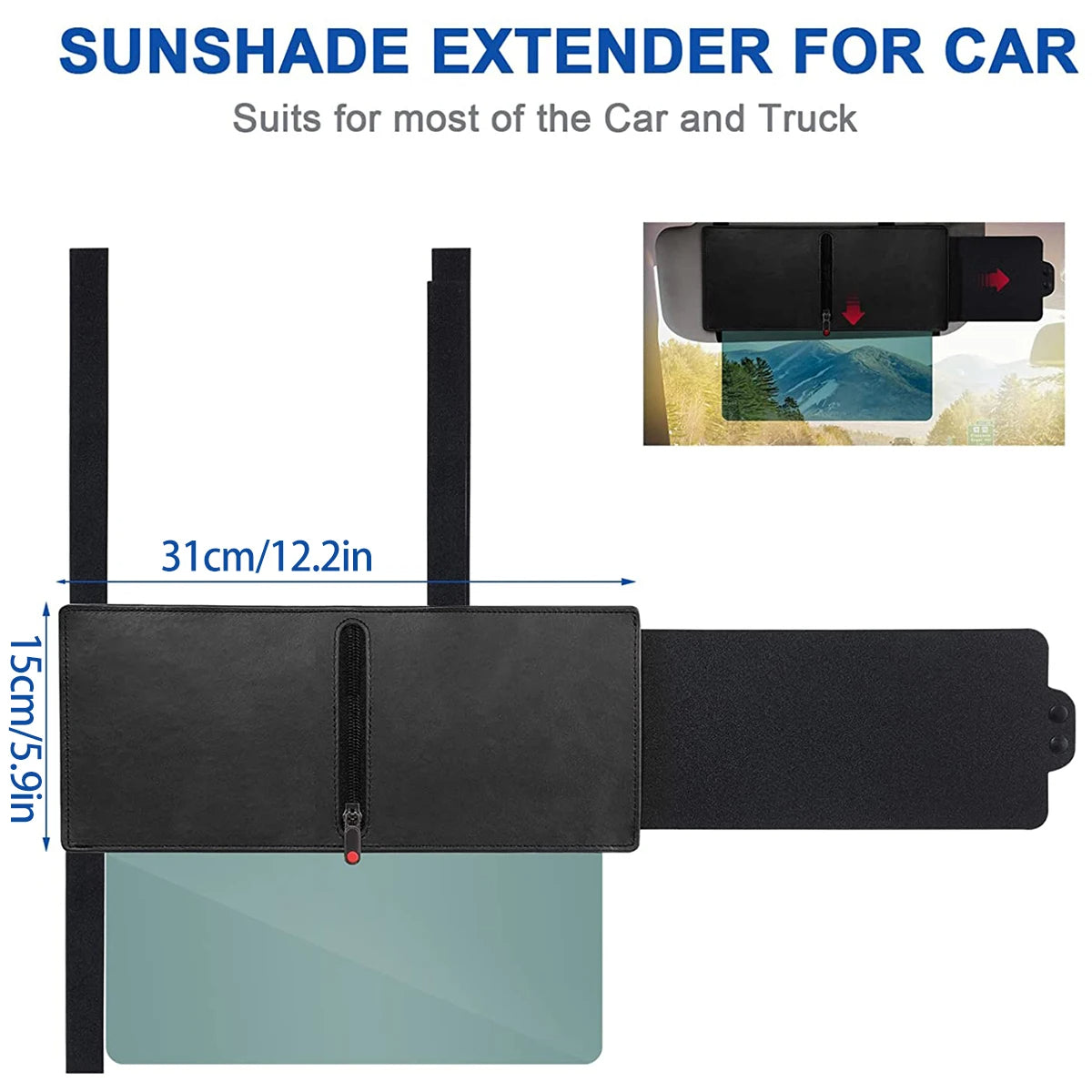 Sun Visor Extender For Cars