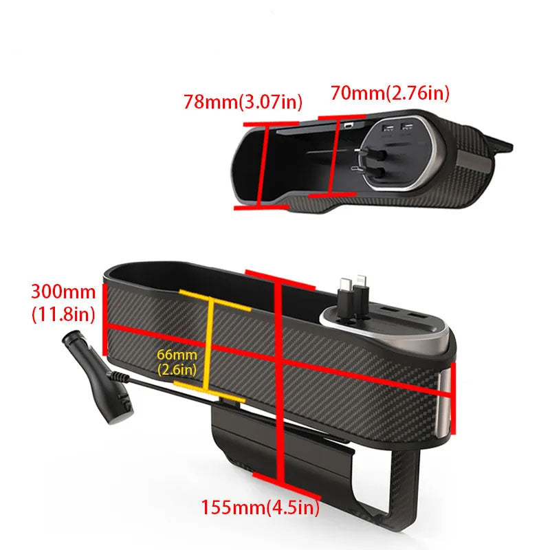 Organizer und Füller für Autositzlücken