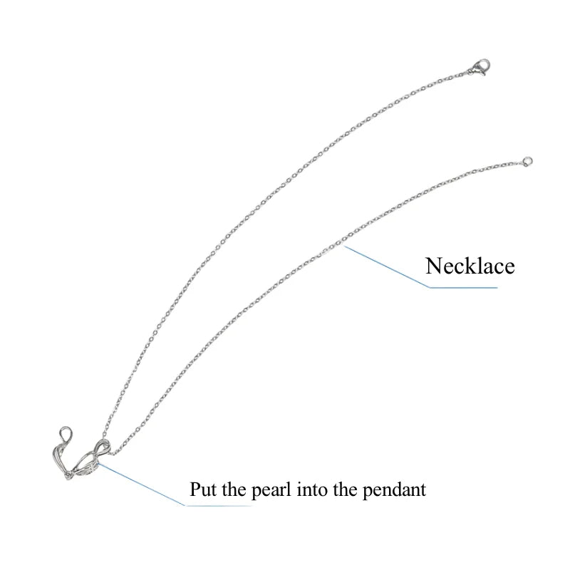 Natürliche Perle in Muschel mit Halskette