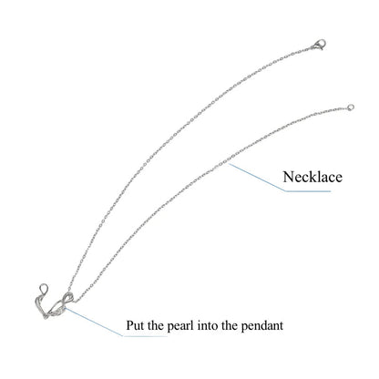 Natürliche Perle in Muschel mit Halskette