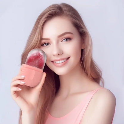 Silikon-Gesichtseisform und Massagegerät