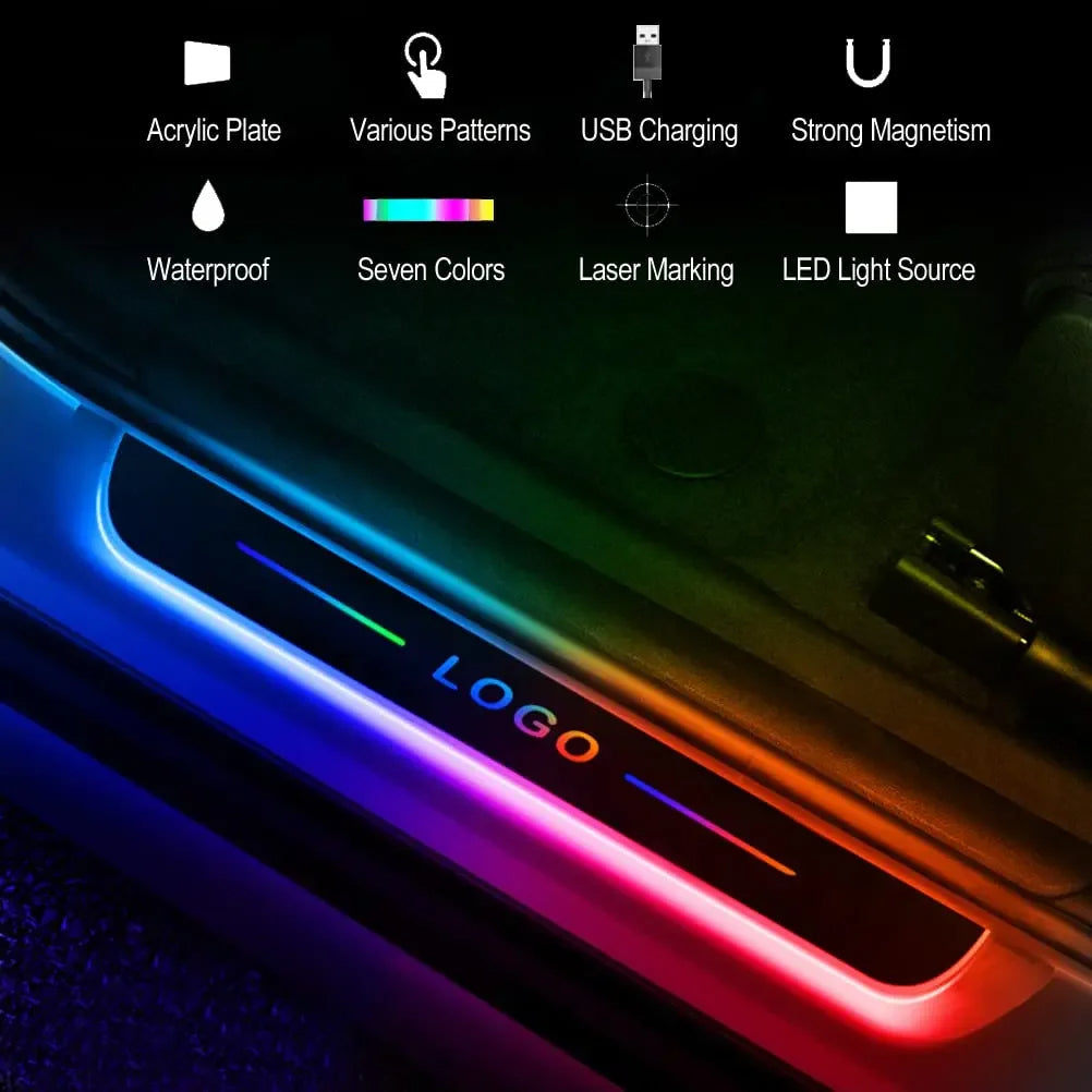 LED Autotürleuchte Personalisiert