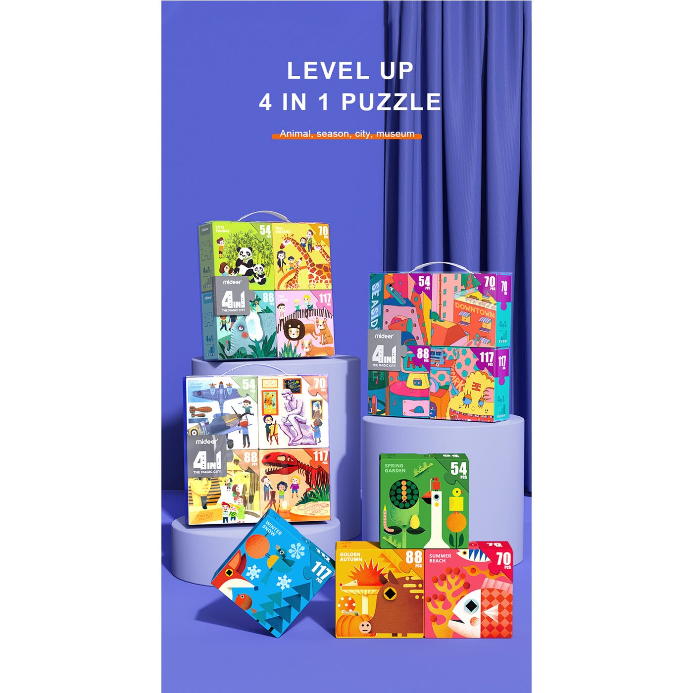 4 In 1 Fairy Tales Puzzle Set 329pcs-2