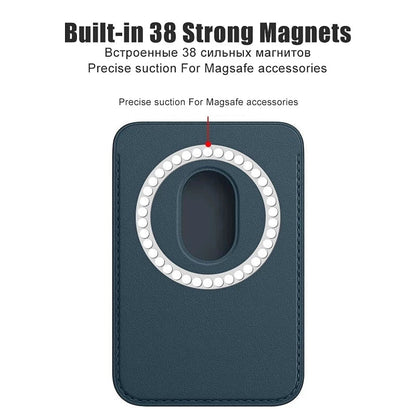 iPhone Magnetischer Leder-Kartenhalter für MagSafe