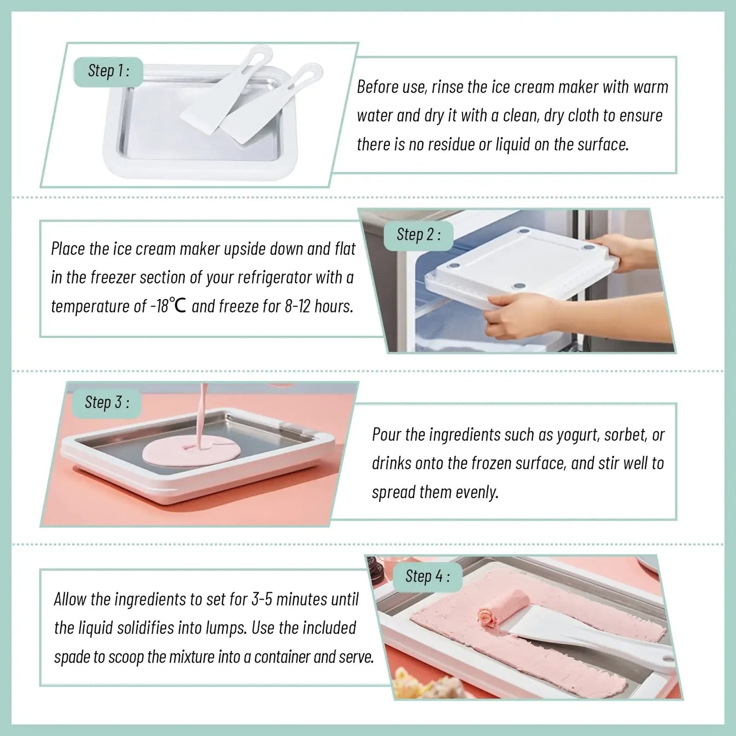 Pfanne für die Eismaschine