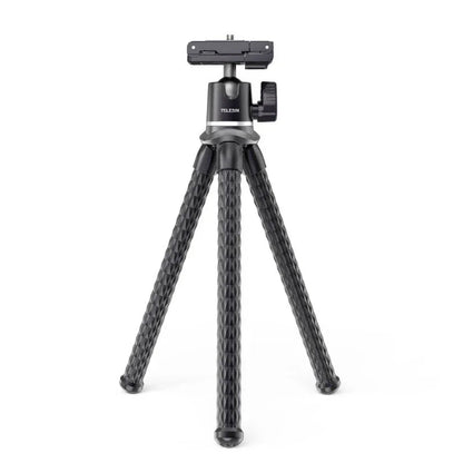 Telesin Tripod flexibelt 360 grader kulledshuvud 1/4" skruv / Mobilhållare / Tillbehörssko - Bläckfisk