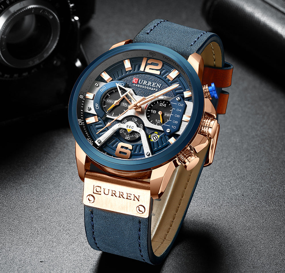 Curren Herrenuhr mit Chronograph mit Box