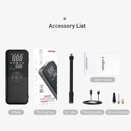 Wiederaufladbarer tragbarer digitaler Luftreifenpumpenkompressor