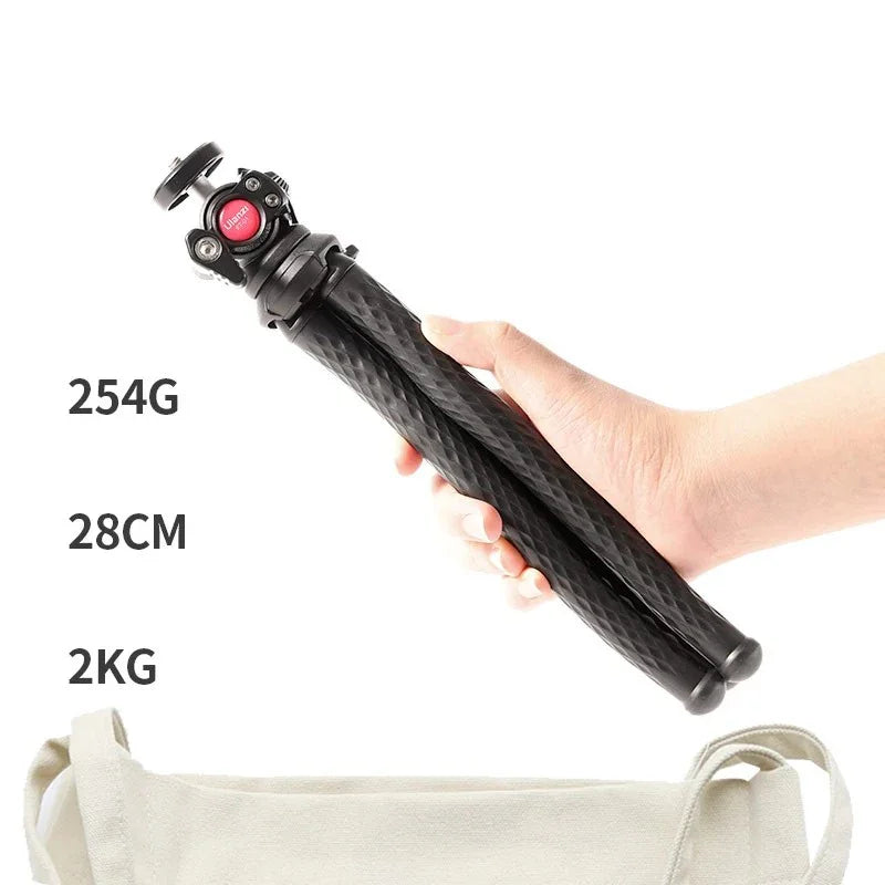 Ulanzi FT-01 Tripod flexibelt 360 grader kulledshuvud 1/4" skruv / Mobilhållare / Tillbehörssko - Bläckfisk