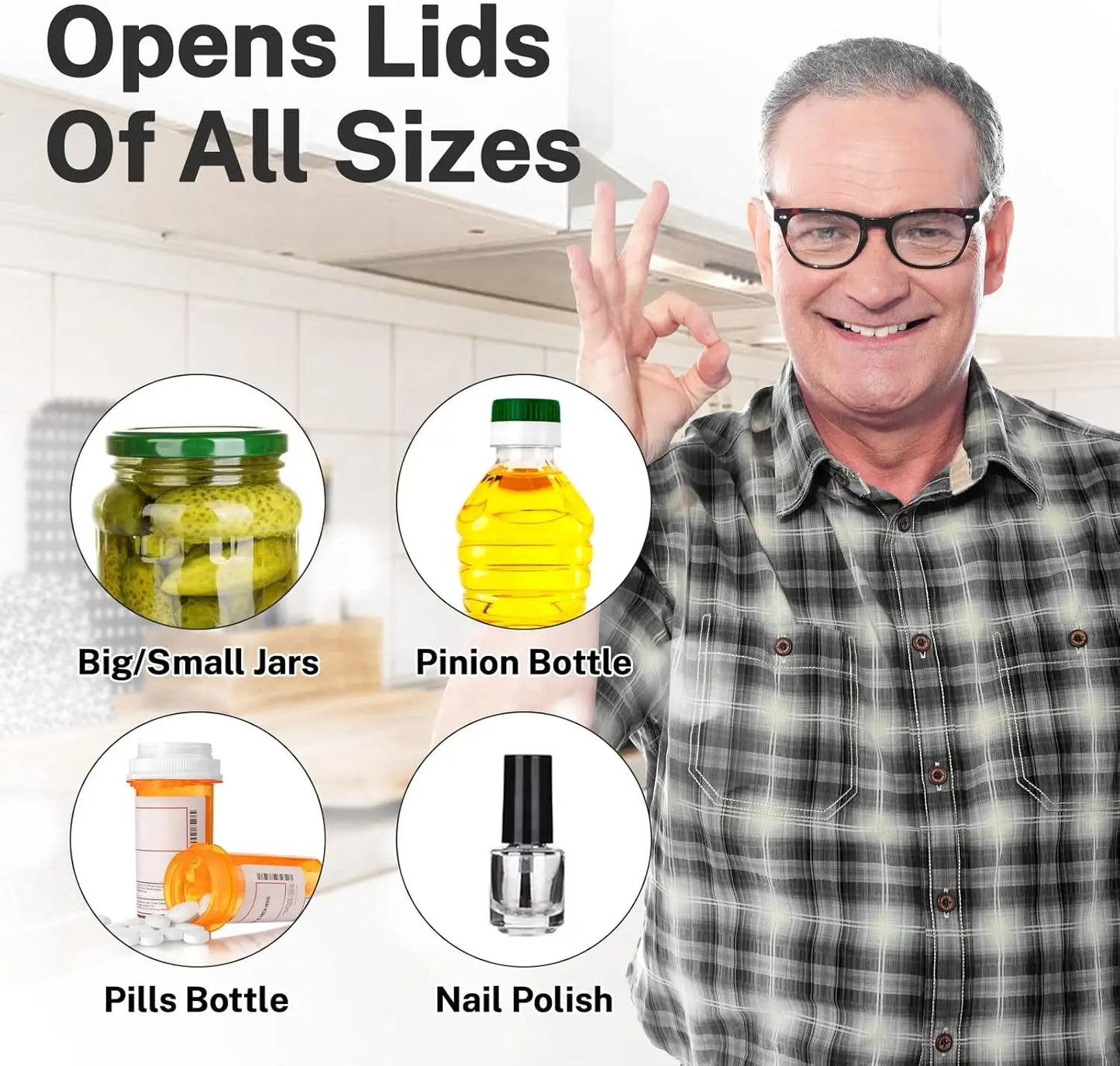 Glasöffner unter dem Schrank