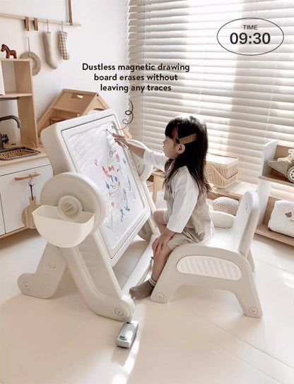 8-In-1 Artist Early Education Building Block Table & Chair Set-1