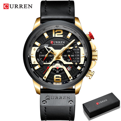 Curren Herrenuhr mit Chronograph mit Box
