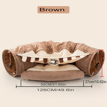 Tunnelspielzeug für Haustierkatzen, interaktives Spielzeug