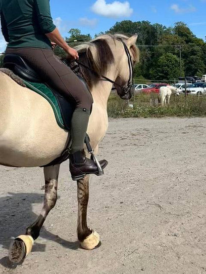 Ridstrumpa Allround Skogsgrön 75% Merinoull