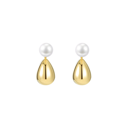 Vermeil Drop Gold Earrings-0