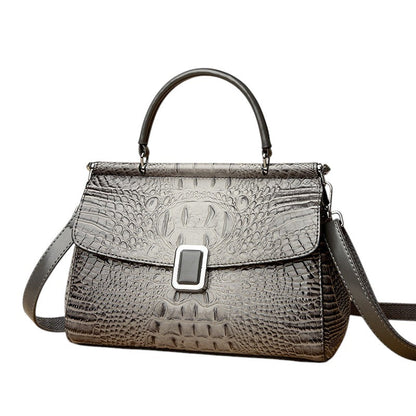 Elegant Handväska i Krokodilmönster – Lyxig & Tidlös Design