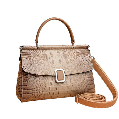 Elegant Handväska i Krokodilmönster – Lyxig & Tidlös Design