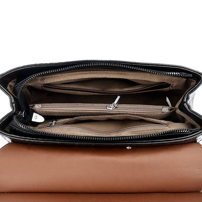 Elegant Handväska i Krokodilmönster – Lyxig & Tidlös Design