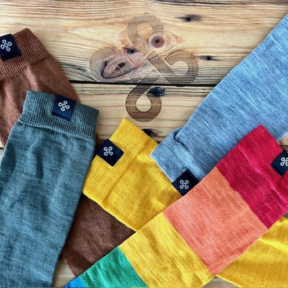 Ridstrumpa Allround Jordbrun 75% Merinoull