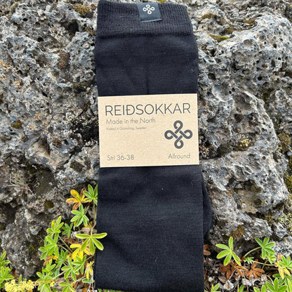 Ridstrumpa Allround Sleipner Svart 75% Merinoull