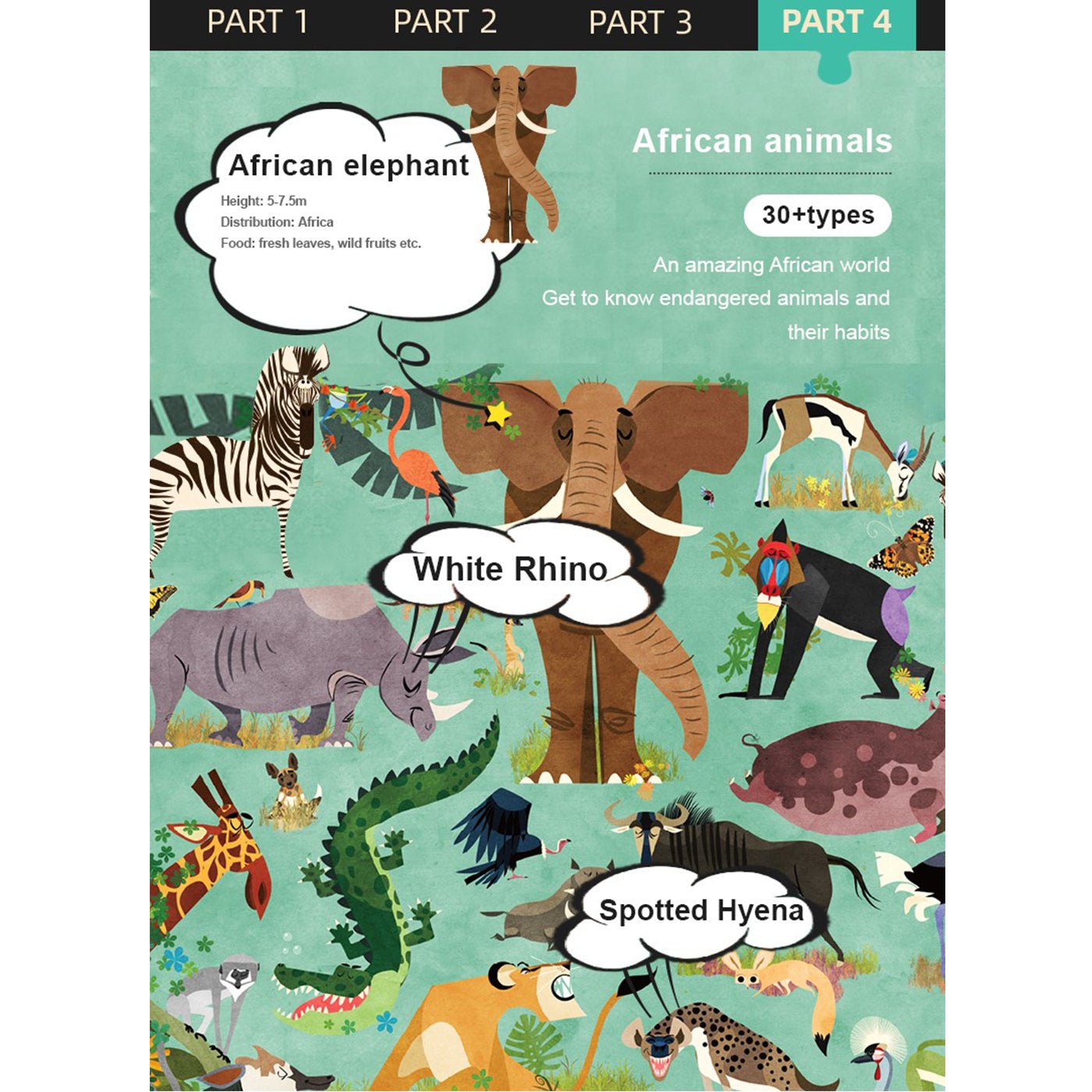 African Animals 126pcs-1