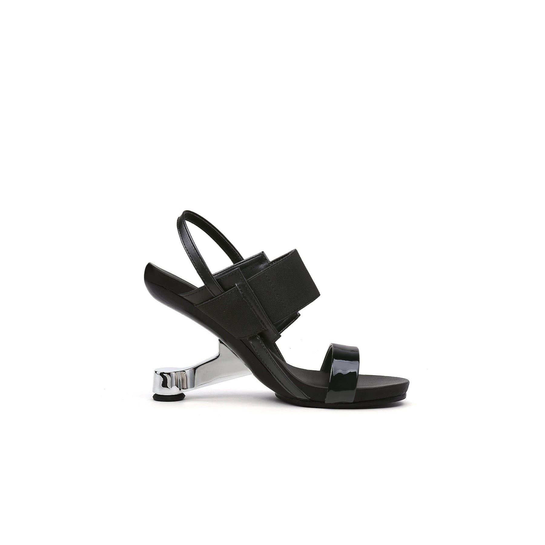 Artistic Glow Ankle Strap Pivot Heel Sandals-2