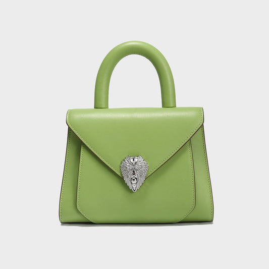 Avant Garde Silver Chain Strap Leather Satchel-0