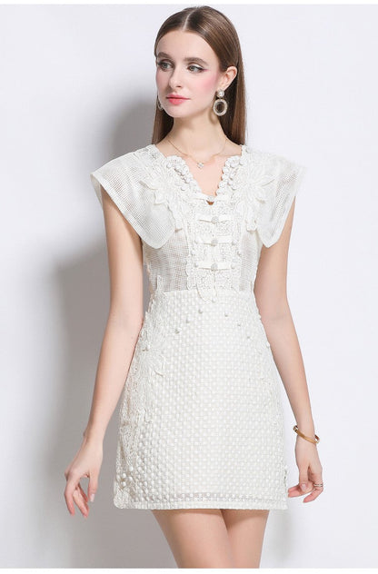 Blanche Romantic Cap Sleeve Lightweight Dress-2