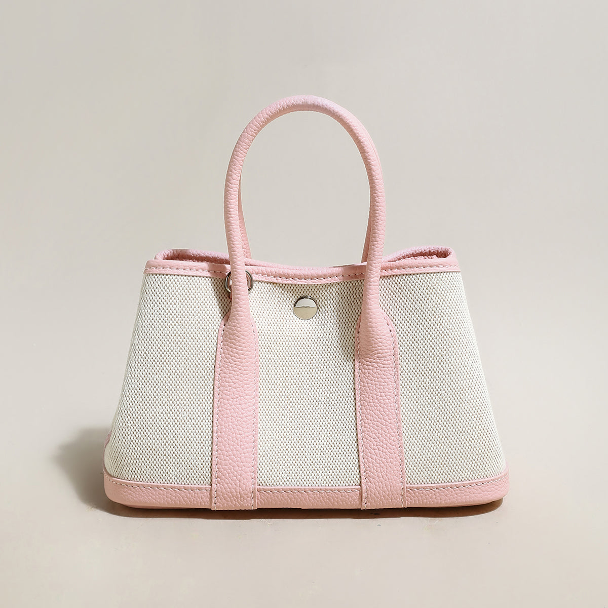 Carefree Canvas and Leather Top Handle Bag-7