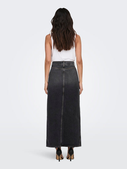 CILLA LONG SLIT SKIRT DNM