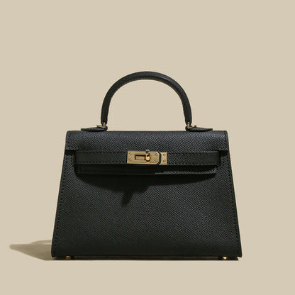Classic Top-Handle Leather Bag-0