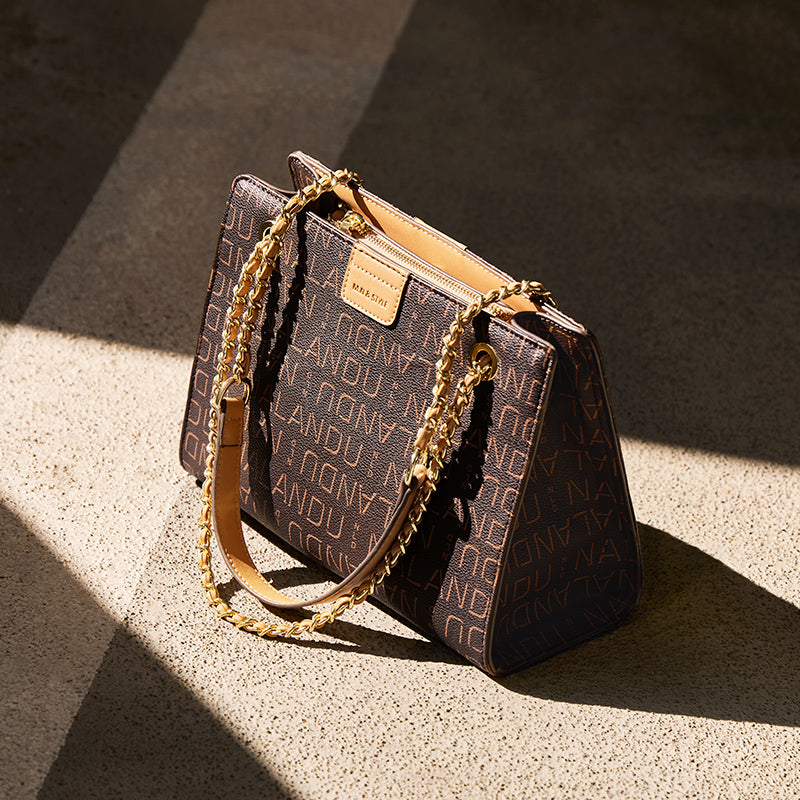 Corporate Large Capacity Monogram Shoulder Bag-2